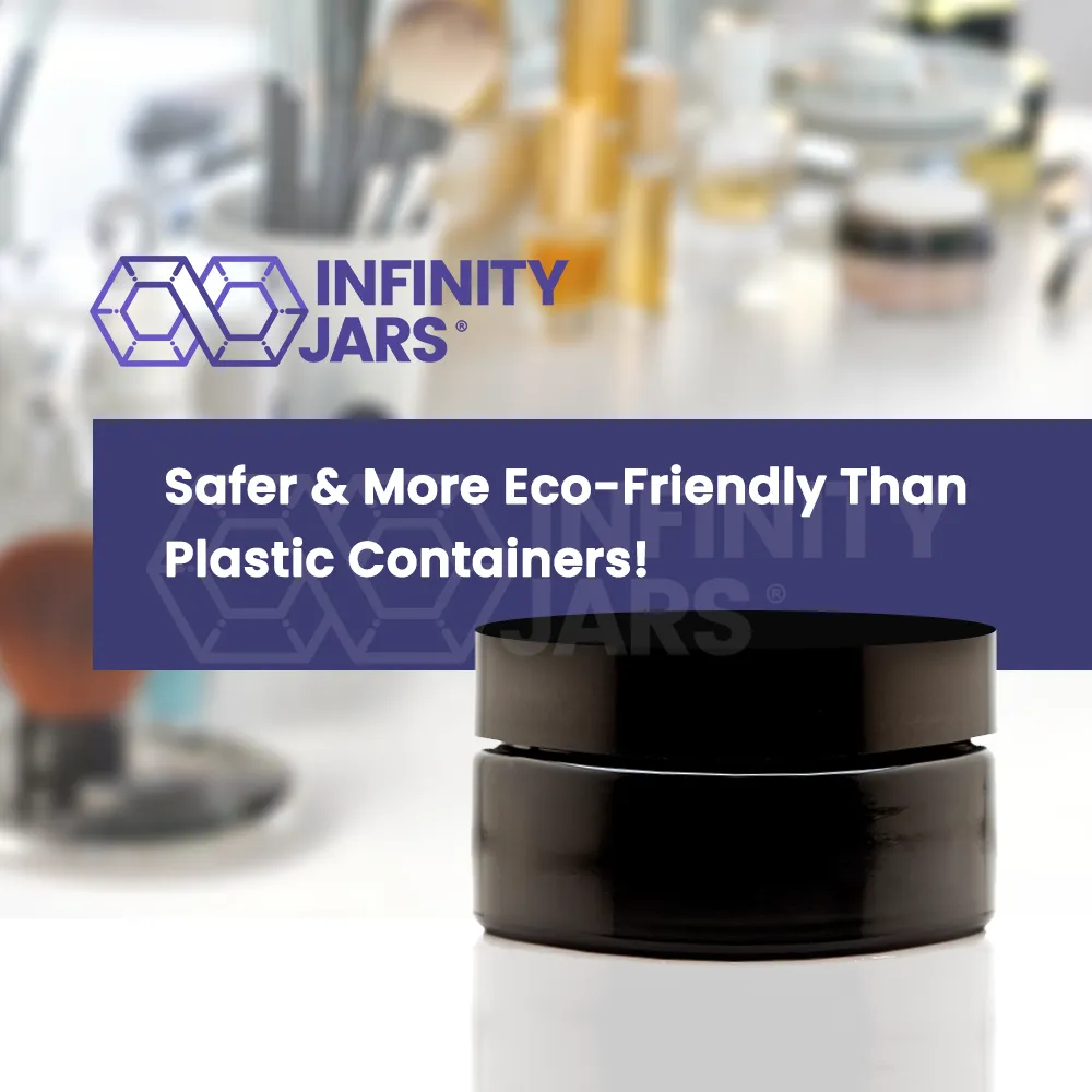 200 ml Glass Cosmetic Style Wide Mouth Jar