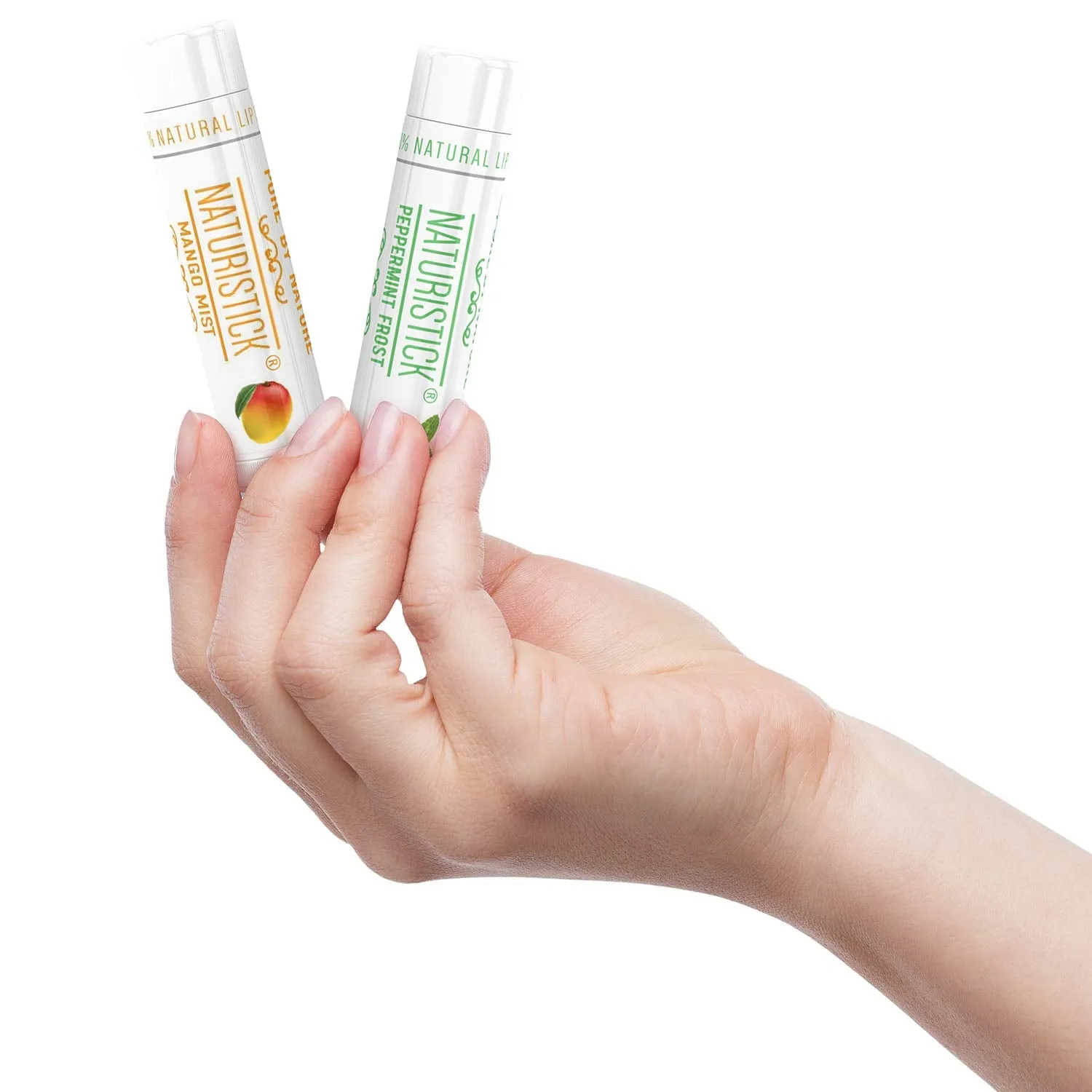 5-Pack Lip Balm Gift Set by Naturistick. Assorted Flavors. 100% Natural Ingredients. Best Beeswax Chapsticks for Dry, Chapped Lips. Made in USA for Men, Women and Children Variety 5 Count (Pack of 1)