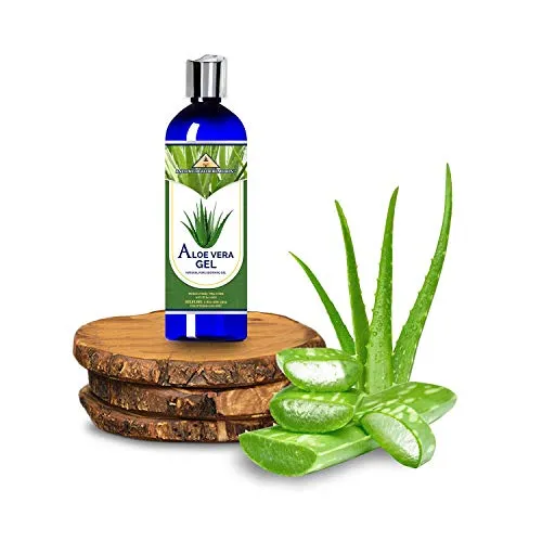 ANCIENT HEALTH REMEDIES Organic Unrefined Cold Pressed PURE ALOE GEL, Bulk Wholesale Beauty, Skin Care, Moisturizing DIY GEL For DYI Skin Products (INDIA) (16 oz)