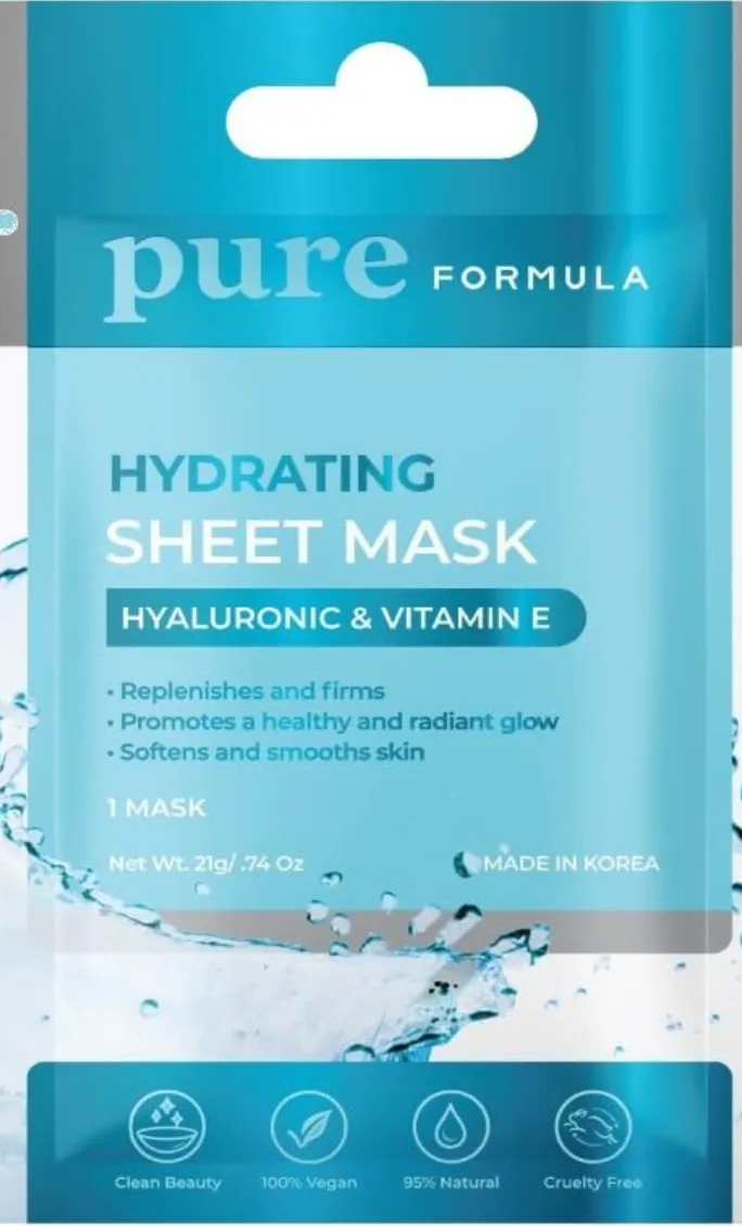 Pure Formula - Hydrating Sheet Mask Hyaluronic & Vitamin E